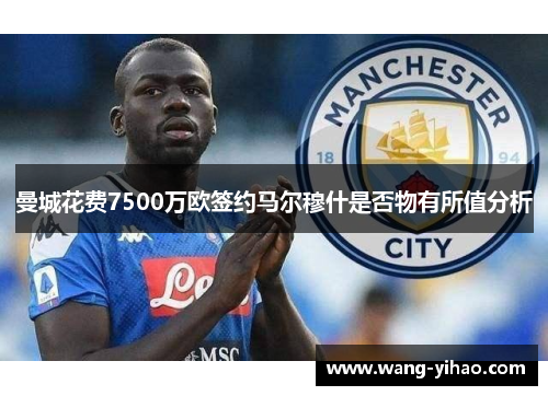 曼城花费7500万欧签约马尔穆什是否物有所值分析