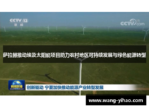 萨拉赫推动埃及太阳能项目助力农村地区可持续发展与绿色能源转型